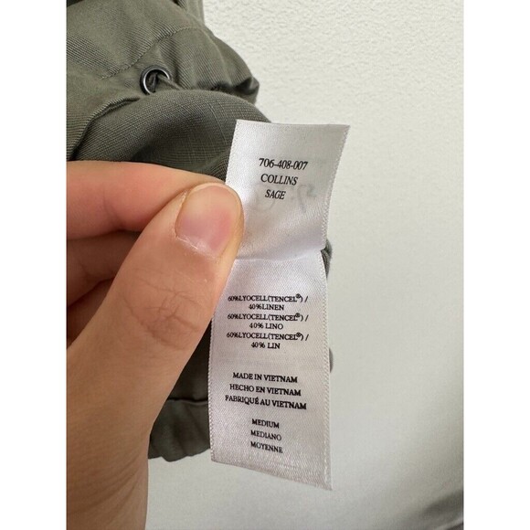 Rails Collins Sage Lightweight Jacket Anorak Full Zip Military Women’s Medium - Picture 9 of 12